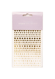 Gold Hearts & Twinkles Studio Nail Decals